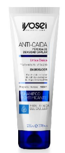 Iyosei, shampoo anticaída, 230 ml.